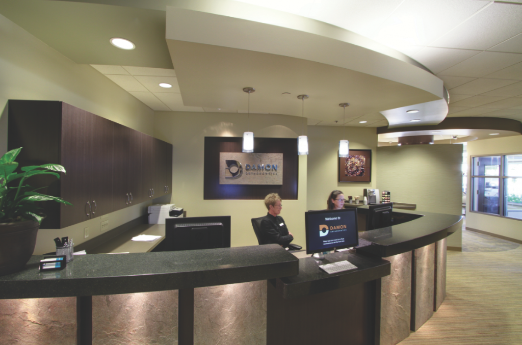 The practice  owners wanted to showcase their commitment to technology but be warm and inviting for patients. 